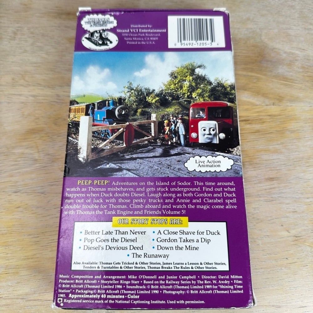 Thomas the Tank Engine & Friends VHS Lot x3 Ringo Starr Percy Henry Toby Diesel - Picture 5 of 15